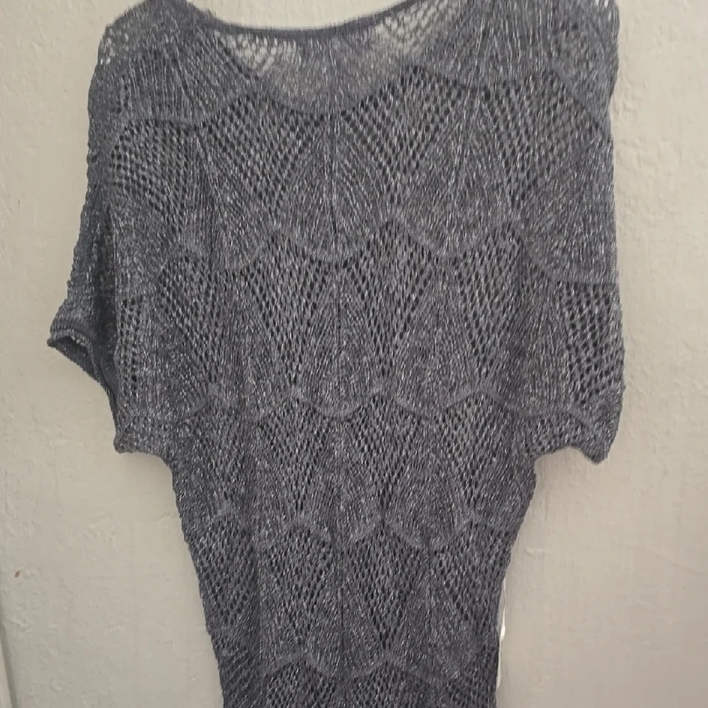 NWT Pretty Angel Gray Dolman Sleeve Crew Neck Sweater Dress - Picture 4 of 4